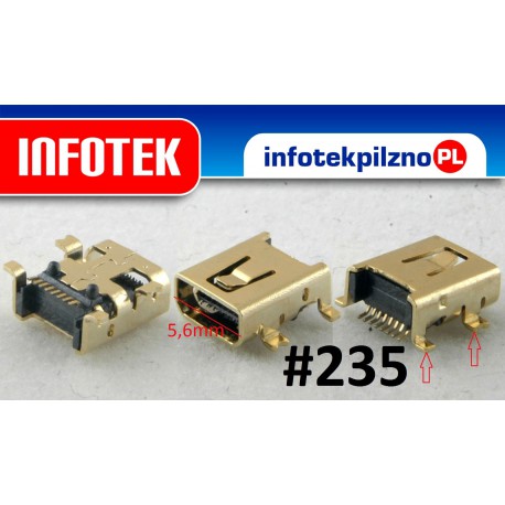 Gniazdo złącze USB 8 Pin Philips Samsung aparat
