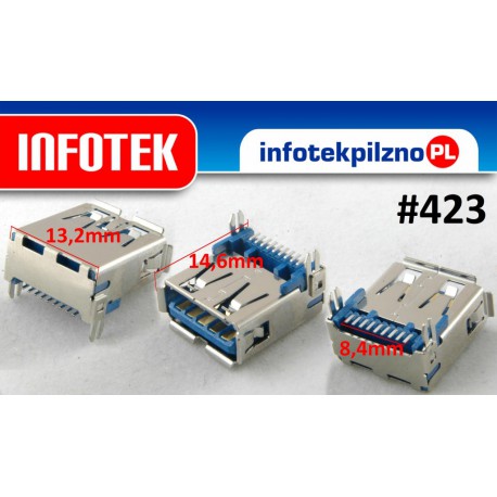 Gniazdo port USB 3.0 Laptop SMD