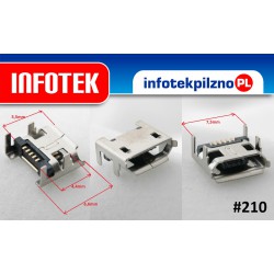 Gniazdo mikro micro USB 5pin, tablet Acer złącze