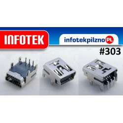 Gniazdo mini USB 5 pin złącze miniUsb 5+4