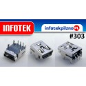 Gniazdo mini USB 5 pin złącze miniUsb 5+4