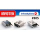 Gniazdo mini USB 5 pin złącze miniUsb 180 stopni 
