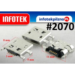 Gniazdo złącze micro mikro USB