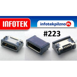 Gniazdo złącze systemowe micro USB 