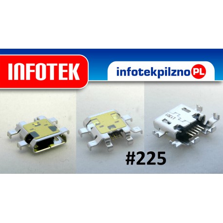 Gniazdo ładowania złącze mikro USB Nokia Lumia 510