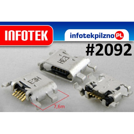Gniazdo złącze mikro USB Huawei Ascend G7