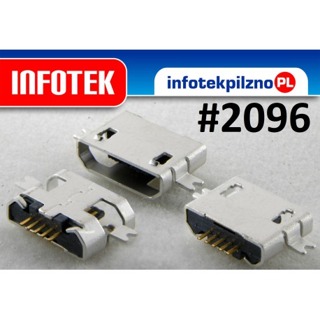 Gniazdo micro mikro USB, złącze systemowe, tablety, nawigacje gps, telefony komórkowe.