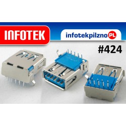 Gniazdo port USB 3.0 Laptop SMD