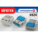Gniazdo port USB 3.0 Laptop SMD