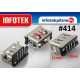 Gniazdo port USB 2.0 Laptop 11 mm