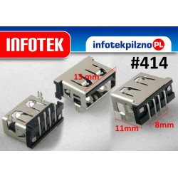 Gniazdo port USB 2.0 Laptop 11 mm