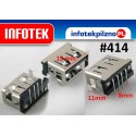 Gniazdo port USB 2.0 Laptop 11 mm