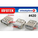 Gniazdo port USB 2.0 Laptop 13,5 mm